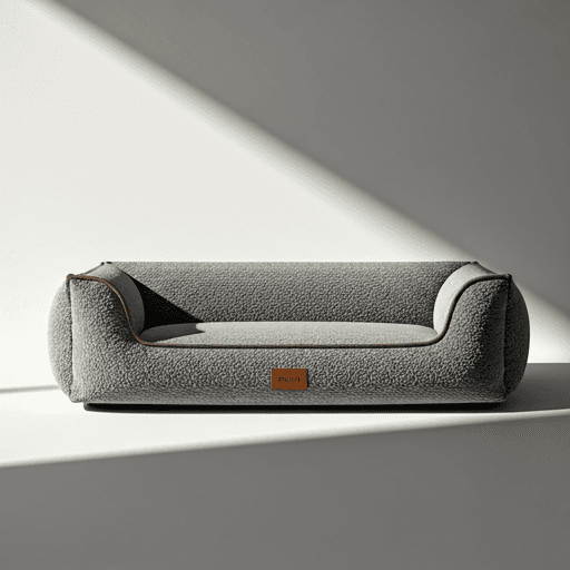 Cream LUCK CLAWS rest mat and bed essential.
