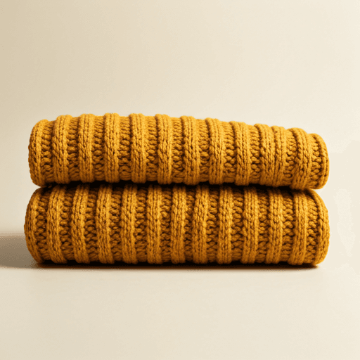 Chunky yellow LUCK CLAWS pet sweater.